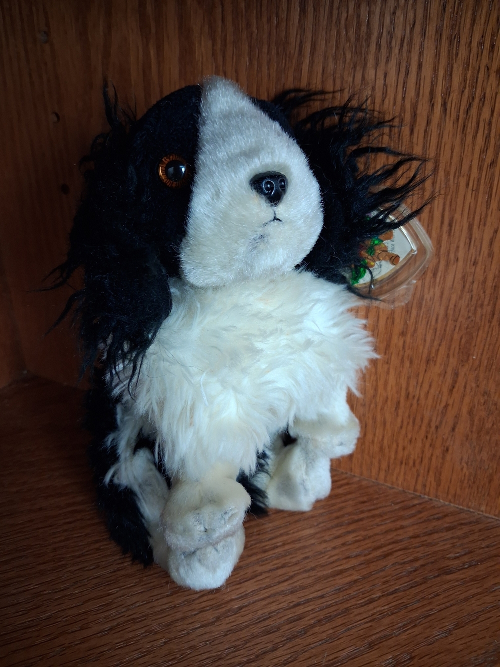 TY Beanie Baby Frolic the Dog 2002 | Black & White Plush | Vintage | Good